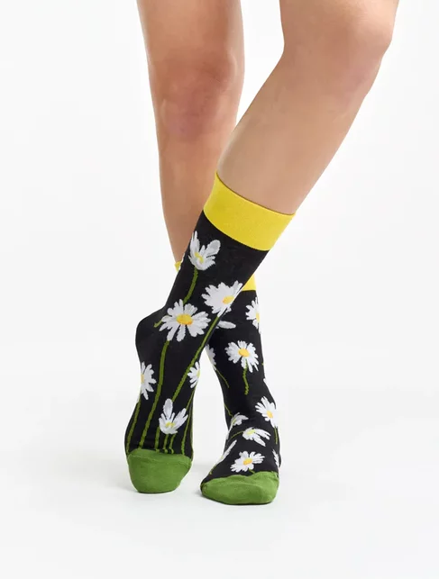 Sosete colorate cu margarete Dedoles Daisies at Night