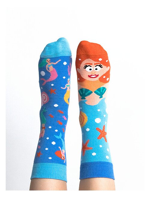 Sosete bumbac colorate cu sirenta nanushki fishtail abigail kids
