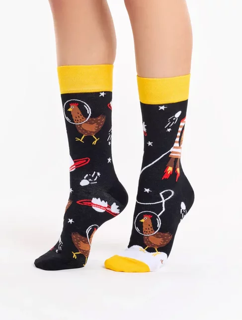 Sosete cu model Dedoles Hen Astronaut