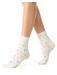 Sosete ecru cu inimioare colorate Steven S099-146