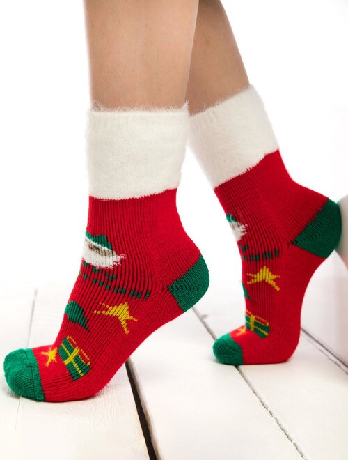 Sosete groase flausate de craciun socks concept sc-nl50
