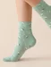 Sosete menta cu flori Gabriella SD001