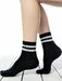 Sosete negre cu dungi albe Socks Concept 198BRG-9