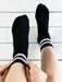 Sosete negre cu dungi albe Socks Concept 198BRG-9