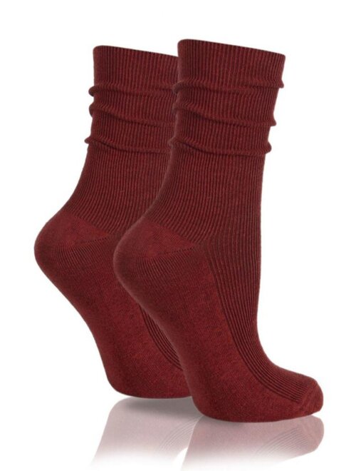Sosete raiate bumbac bordo fara presiune brogetti brg450-17