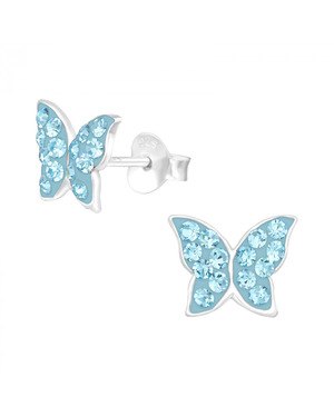 Cercei din Argint Aquamarine Butterfly SVY948