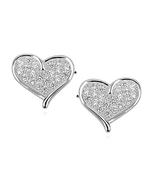 Cercei din Argint Love Heart SVY561