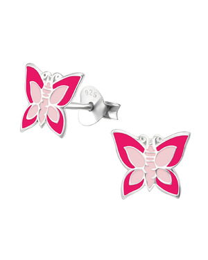 Cercei din Argint Pink Butterfly SVY808