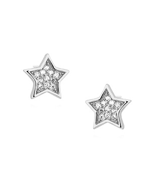 Cercei din Argint Stars cu Pietre Zirconiu SVY724