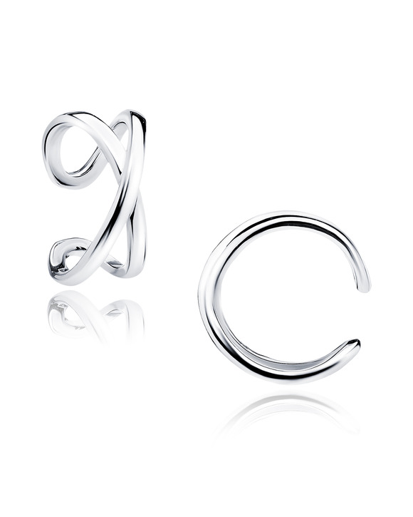 Cercei Ear Cuffs - Cercel din Argint Placati cu Rodiu Ear Cuff X SVY596