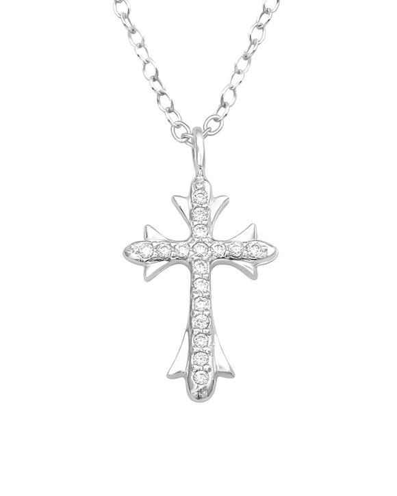 Starlike - Colier din Argint cu Pandantiv Cruce SVY993