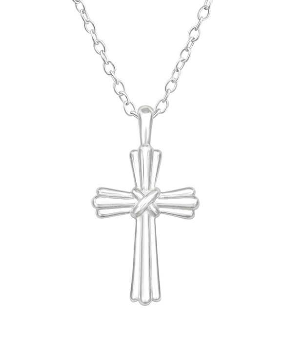 Bijuterii - Colier din Argint cu Pandantiv in Forma de Cruce SVY1018