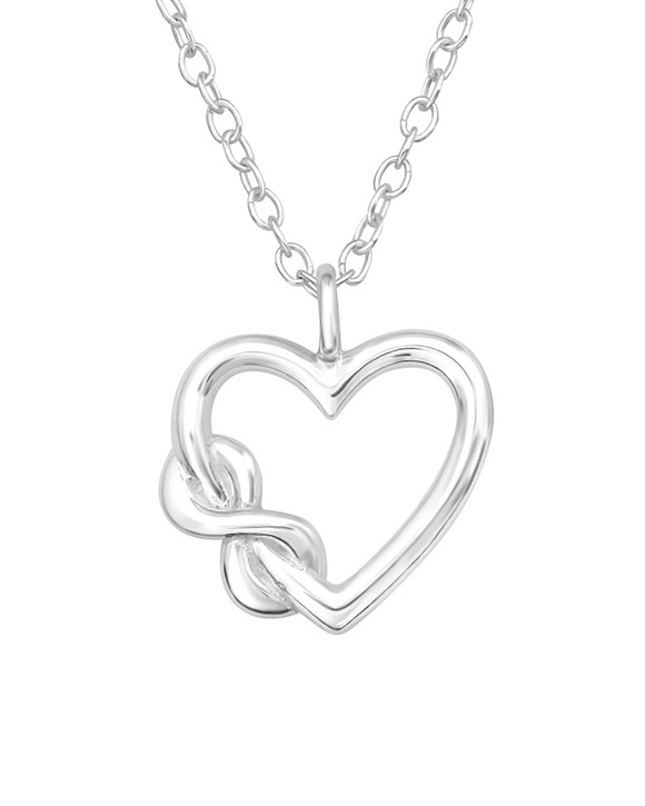 Starlike - Colier din Argint cu Pandantiv Infinity Heart SVY1002