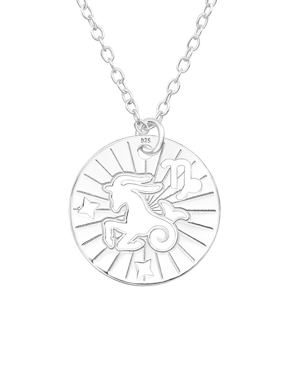 Femei - Colier din Argint cu Zodia Capricorn SVY921