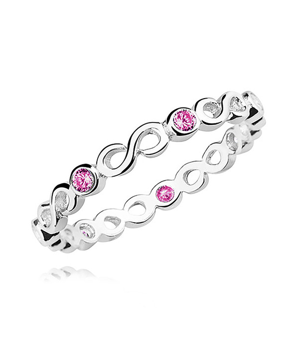 Femei - Inel din Argint Infinity Pink SVY780