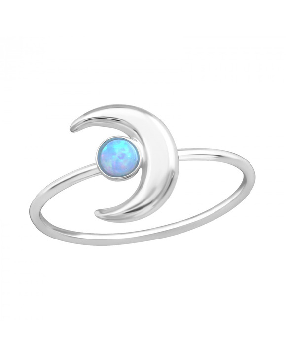 Femei - Inel din Argint Luna cu Opal SVY1033