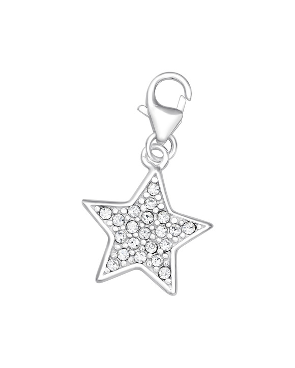 Starlike - Pandantiv din Argint tip Breloc Stea cu Pietre din Zirconiu SVY533