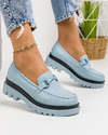 Pantofi casual dama albastri A157 3