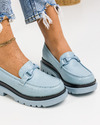 Pantofi casual dama albastri A157 4