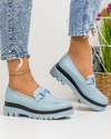 Pantofi casual dama albastri A157 2