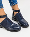 Pantofi casual dama bleumarin A155 3