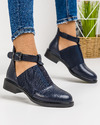 Pantofi casual dama bleumarin A155 4