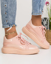 Pantofi casual dama roz A141 2