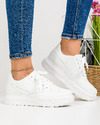 Pantofi sport dama albi A026 2