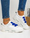 Pantofi sport dama albi cu albastru A134 2