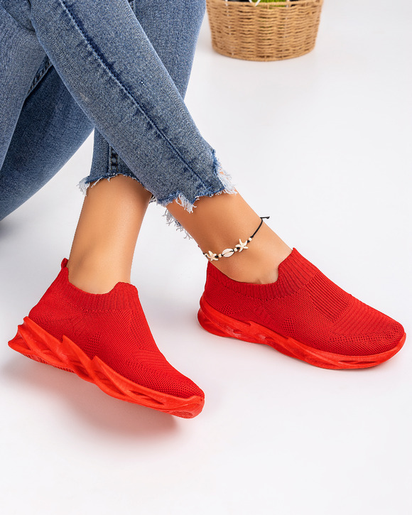 Pantofi sport dama rosii A084