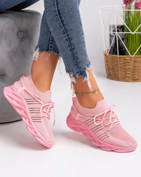 Pantofi sport dama roz A036