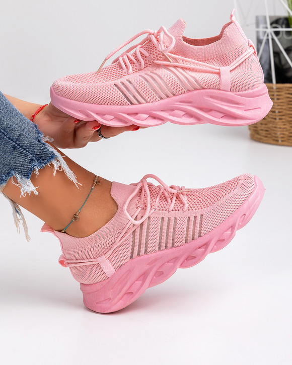Pantofi sport dama roz A036