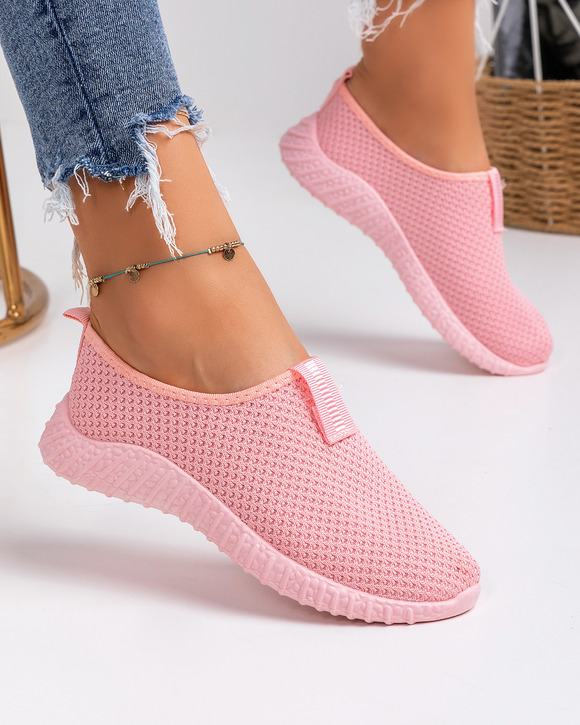 Pantofi - Pantofi sport dama roz A038