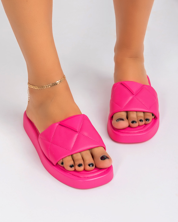 Papuci - Papuci dama roz A067