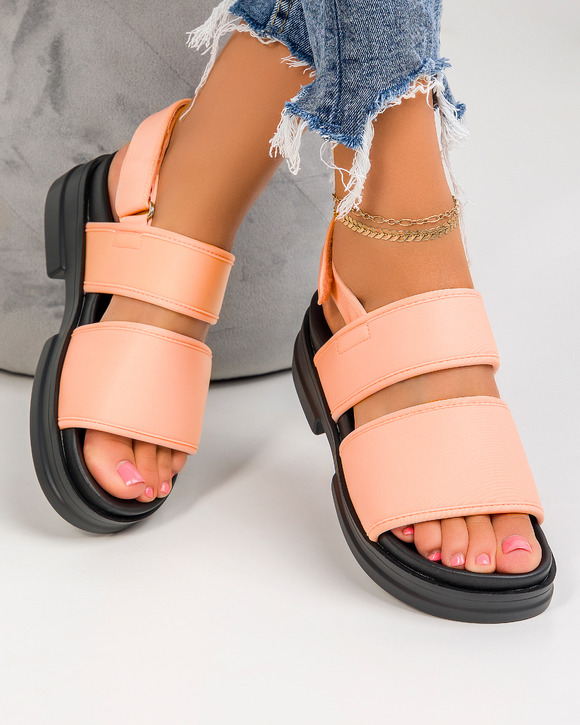 Sandale cu Platforma - Sandale cu platforma dama roz A112