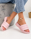 Papuci cu platforma dama roz A114 1