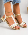 Sandale dama albe A005 3