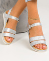 Sandale dama argintii A017 3