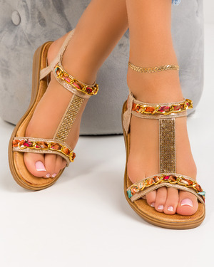 Sandale dama aurii A009