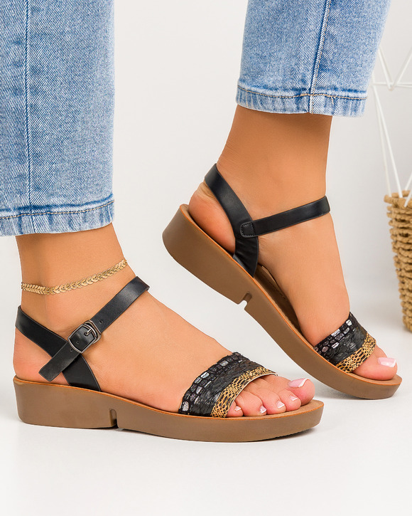 Sandale dama negre A015
