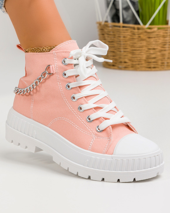 Pantofi Casual - Tenisi dama roz A152