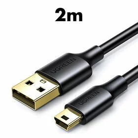 Cablu Date Ugreen US132 USB 2.0/ Mini USB, Negru 2m