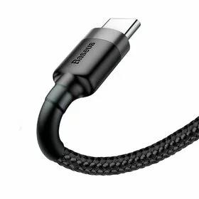Cablu ultra-lung USB / USB Tip C cu impletitura de nylon Baseus Cafule QC3.0 2A 3M