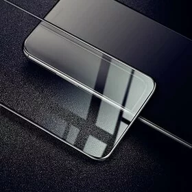 Folie de sticla cu margini negre PREMIUM pentru Huawei P40 Lite