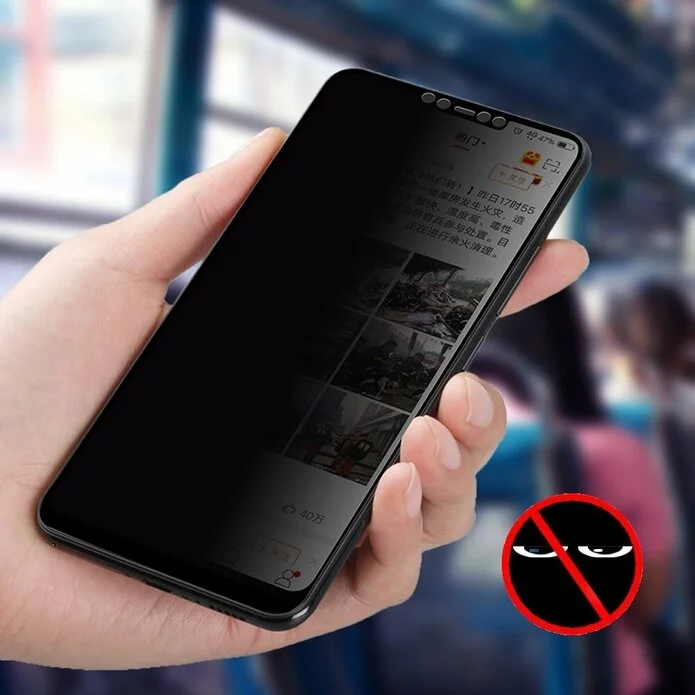 Folie Privacy - Anti spionaj - pentru Huawei P30 Lite NEGRU