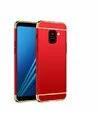 Husa 3 in 1 Luxury pentru Galaxy A8 (2018) Red