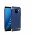 Husa 3 in 1 Luxury pentru Galaxy A8 (2018) Blue