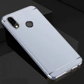 Husa 3 in 1 Luxury pentru Huawei Y9 (2019) Silver