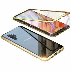 Husa 360 Magnetica cu Sticla fata + spate pentru Galaxy Note 10 Gold
