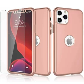 Husa 360 pentru iPhone 11 Pro Max Rose Gold